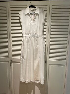 Adjustable waist ivory cotton maxi dress with back cut out XL from Nordstrom